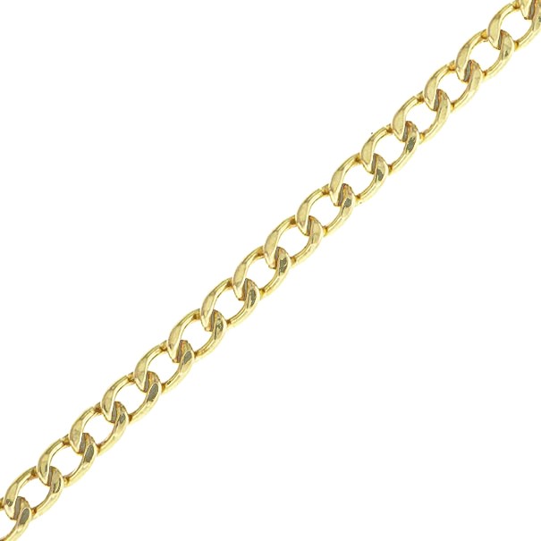 Pulseira em Ouro 18k Grumet Oca 21cm - 3.00g