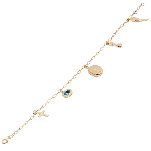 Pulseira em Ouro 18k Cartie com Berloque Sorte 18cm - 4.80g