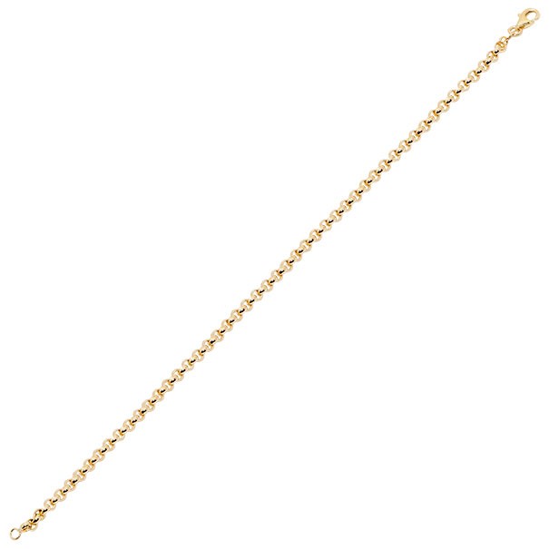 Pulseira em Ouro 18k Elo Português Fechada 19cm - 2.80g