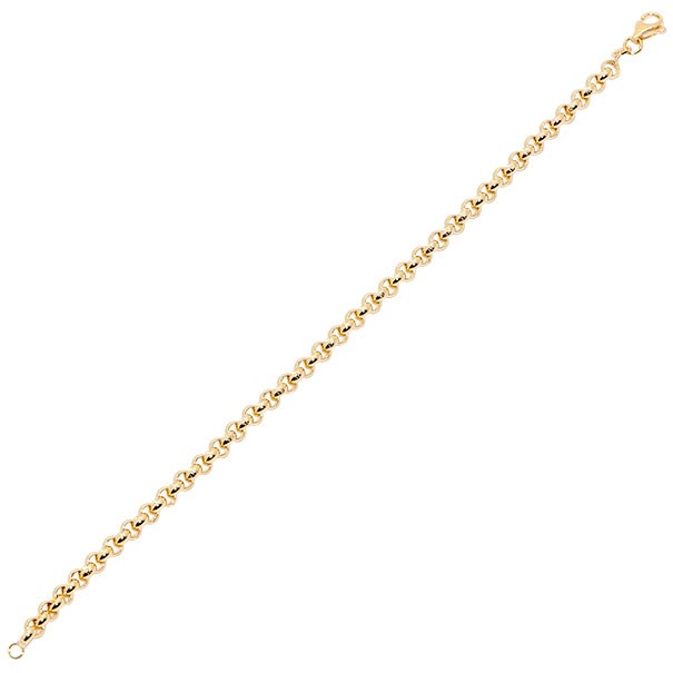Pulseira em Ouro 18k Elo Português Fechada 19cm - 4.30g