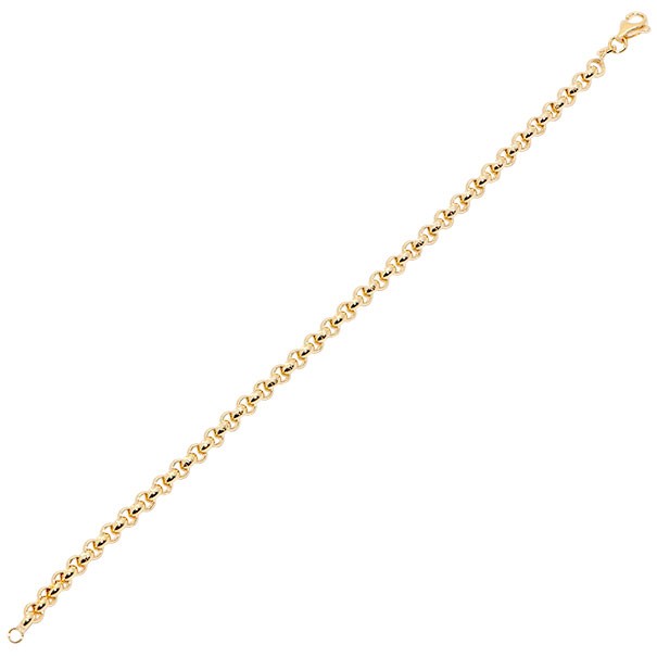 Pulseira em Ouro 18k Elo Português Fechada 19cm - 4.10g