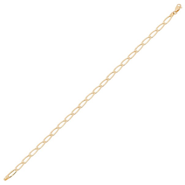 Pulseira em Ouro 18k Elos Iguais  21cm - 2.50g