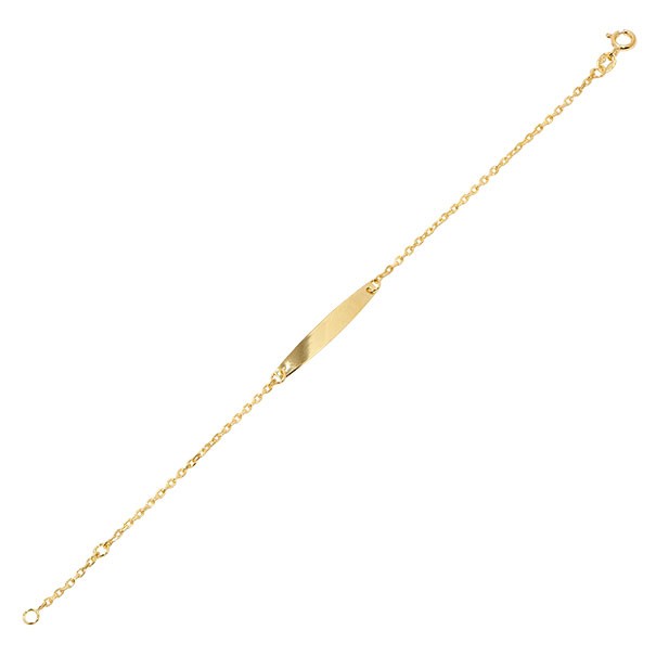 Pulseira em Ouro 18k  Cartie com Chapa Navete 15cm - 1.10g