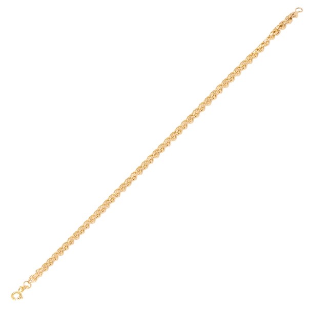 Pulseira em Ouro 18k Cordão Laser 18cm - 2.10g