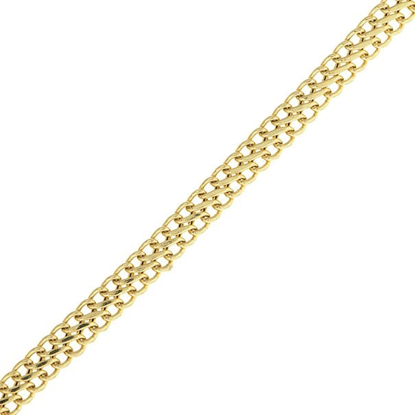 Pulseira em Ouro 18k Lacraia 19cm - 3.50g