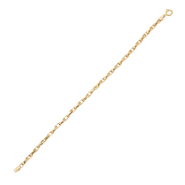 Pulseira Elos Ovais Duplo 18cm - 2.60gr