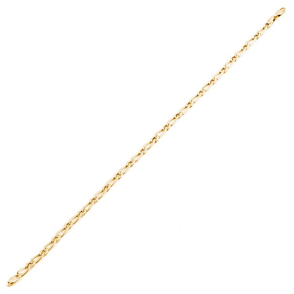Pulseira 1x1 Oca  21cm - 2.50gr