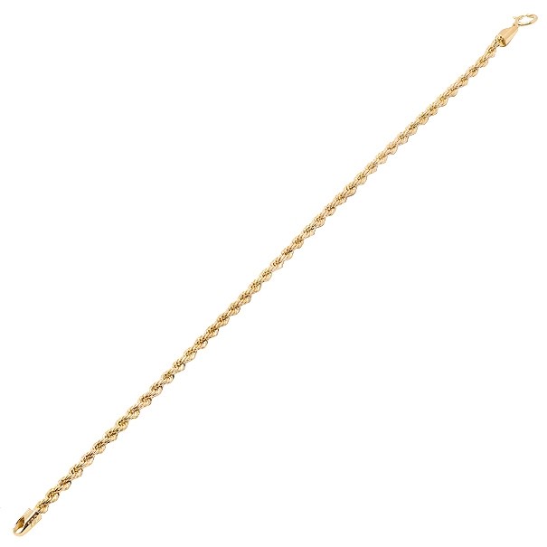 Pulseira em Ouro 18k Cordão Laser 19cm - 2.30g