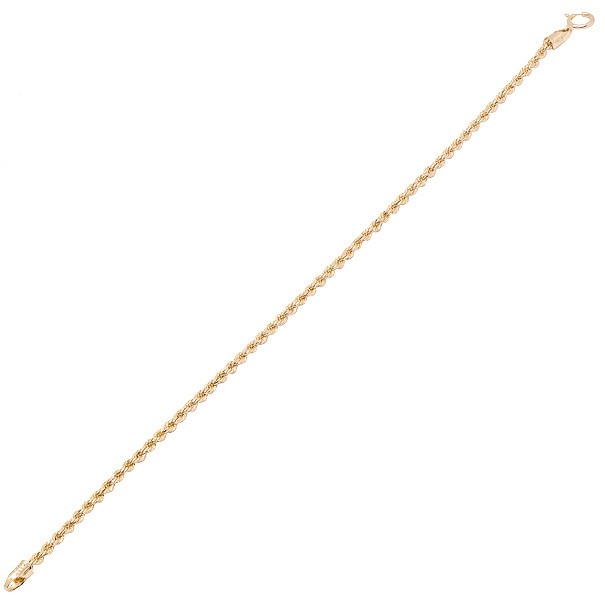 Pulseira em Ouro 18k Cordão Laser 18cm - 1.50g