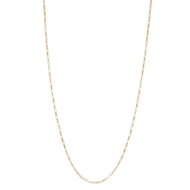 Corrente em Ouro 18k Veneziana Elo Longo 50cm - 1.20g