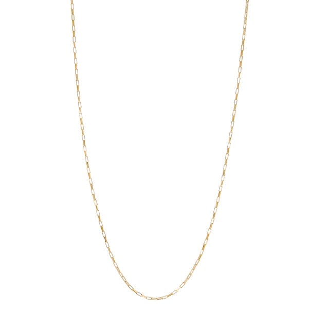 Corrente em Ouro 18k Veneziana Elo Longo 45cm - 1.20g