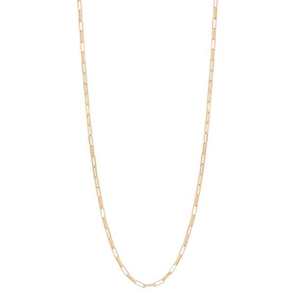 Corrente em Ouro 18k Veneziana Elo Longo 50cm - 4.00g