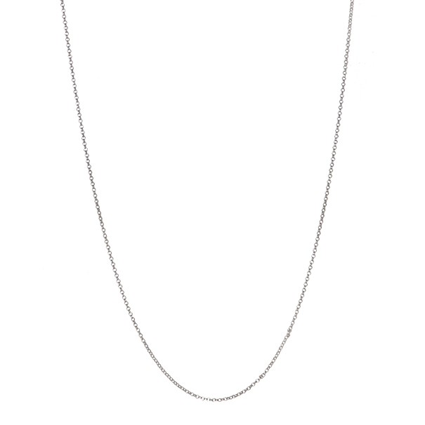 Corrente Branca Elo Português 40cm - 1.90gr
