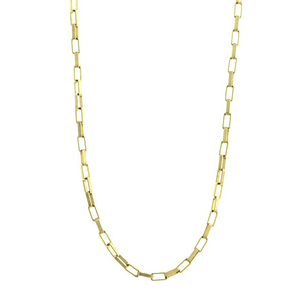 Corrente de Ouro 18k  Veneziana Elo Longo 45cm - 1.60gr