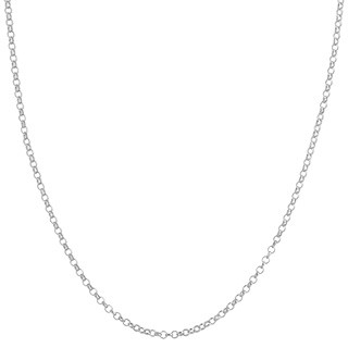 Corrente em Ouro Branco 18k Elo Português 60cm- 2.70g