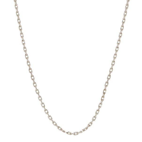 Corrente em Ouro Branco 18k Cartie Diamantada 60cm - 13.10g 	