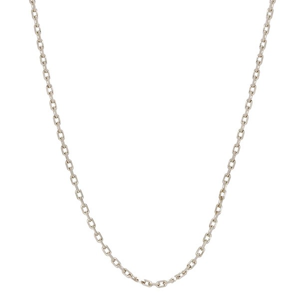 Corrente em Ouro Branco 18k Cartie Diamantada 60cm - 13.20g 	