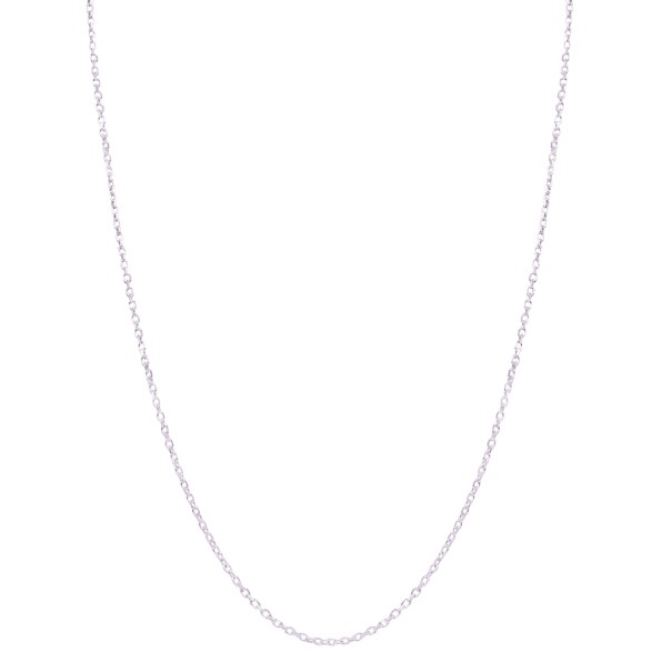 Corrente em Ouro Branco 18k Cartie Diamantada 40cm - 2.60g