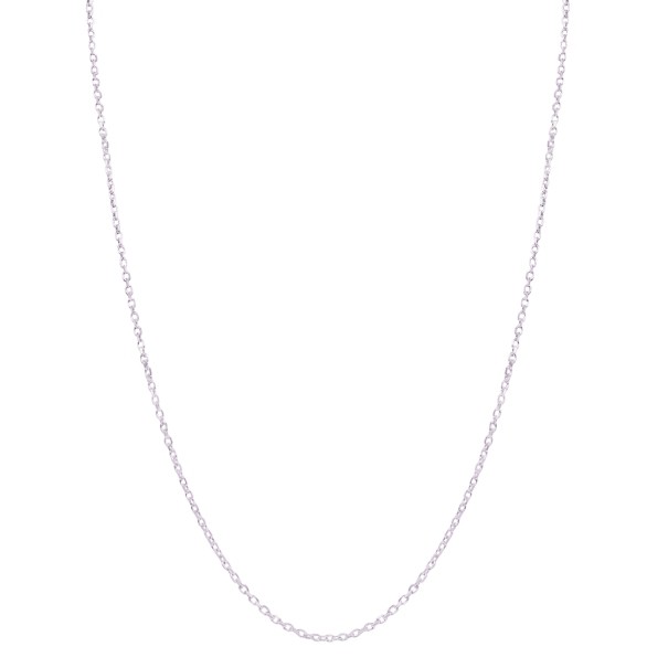 Corrente em Ouro Branco 18k Cartie Diamantada 50cm - 3.10g