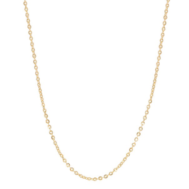 Corrente em Ouro 18k Bailarina Oca 45cm - 2.10gr