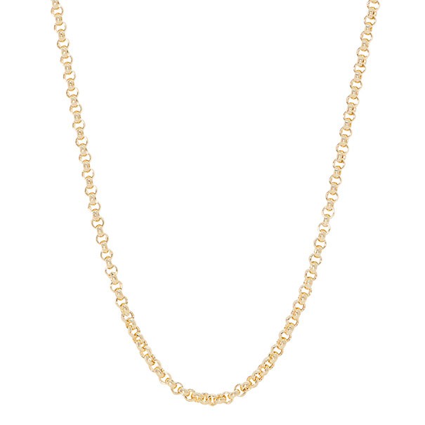 Corrente em Ouro 18k Elo Português Fechada 40cm - 5.30gr