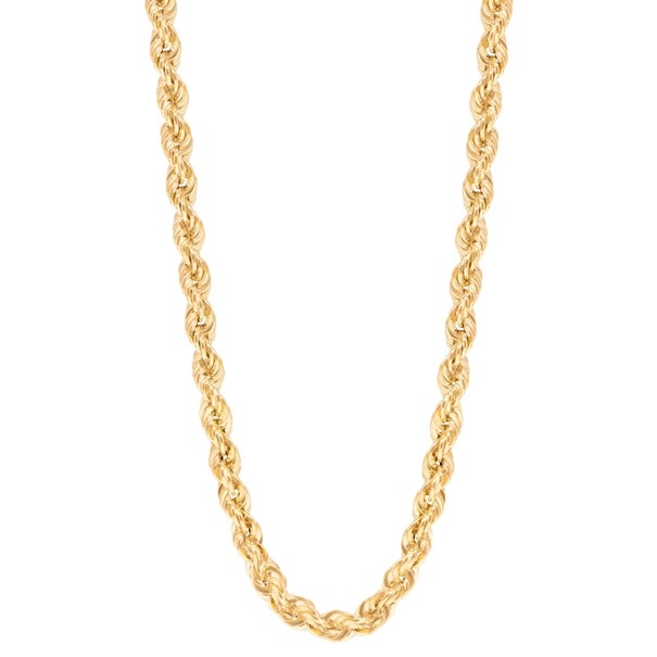 Corrente em Ouro 18k Cordão Laser Oca 45cm - 29.50g