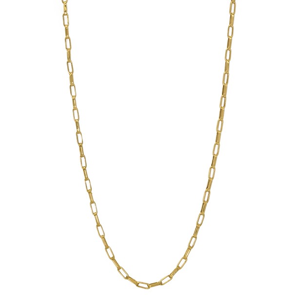 Corrente Veneziana Elo Longo com Fecho Tubo  60cm - 6.50gr