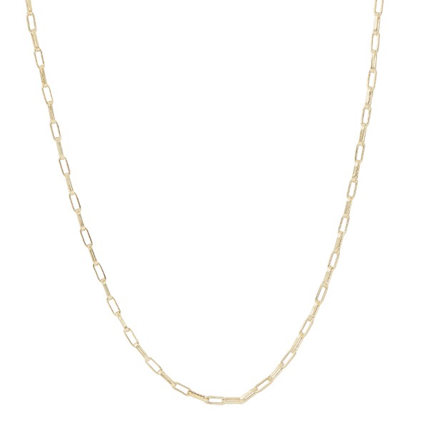 Corrente em Ouro 18k Veneziana Elo Longo 60cm - 3.10g