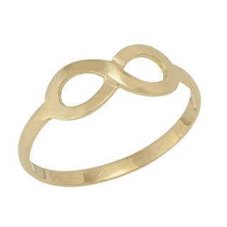 Anel em Ouro 18k  Infinito Polido 