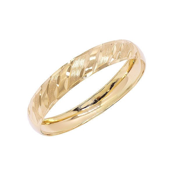 Anel em Ouro 18k Aparador Fosco / Polido