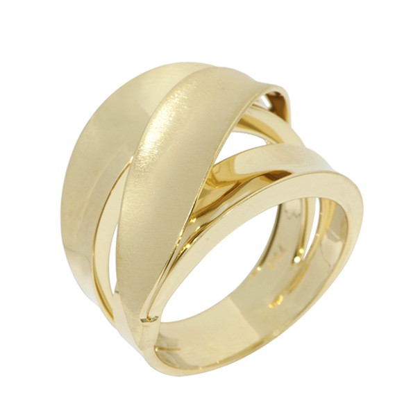 Anel em Ouro 18k Clean Cartie Fosco/Polido