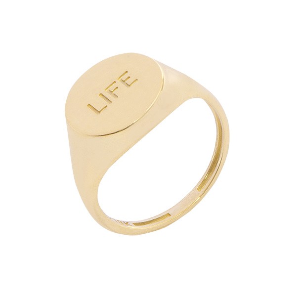 Anel Label Versátil Life Polido  			