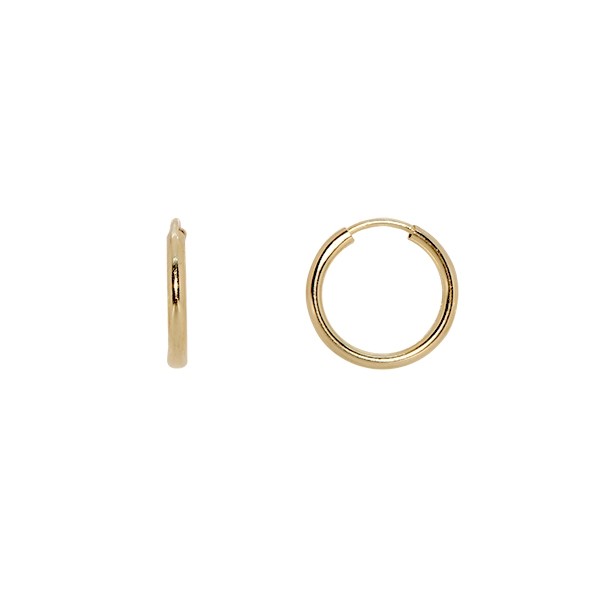 Brinco em Ouro 18k Argola Fio Redondo Mini