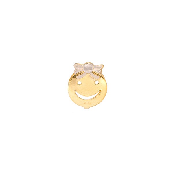 Pingente em Ouro 18k Menina Milani Bicolor