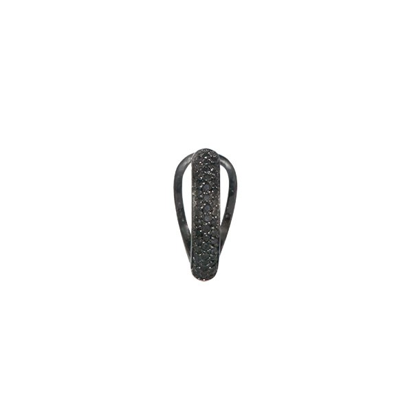 Piercing-Negro-Pavê-Cravejado-com-46-Diamantes-Black-(Pingentes)