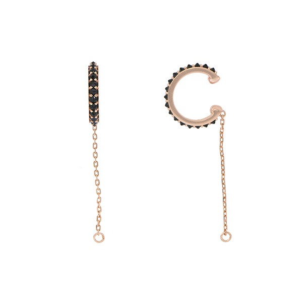 Piercing Rosé Spike com Espinélio Negro