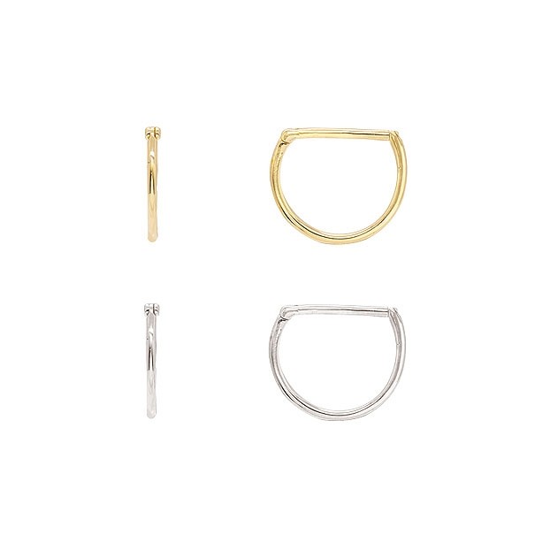 Piercing em Ouro 18k Argola Grande Polida