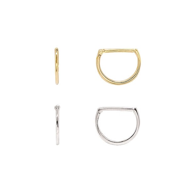 Piercing em Ouro 18k Argola Média Polida