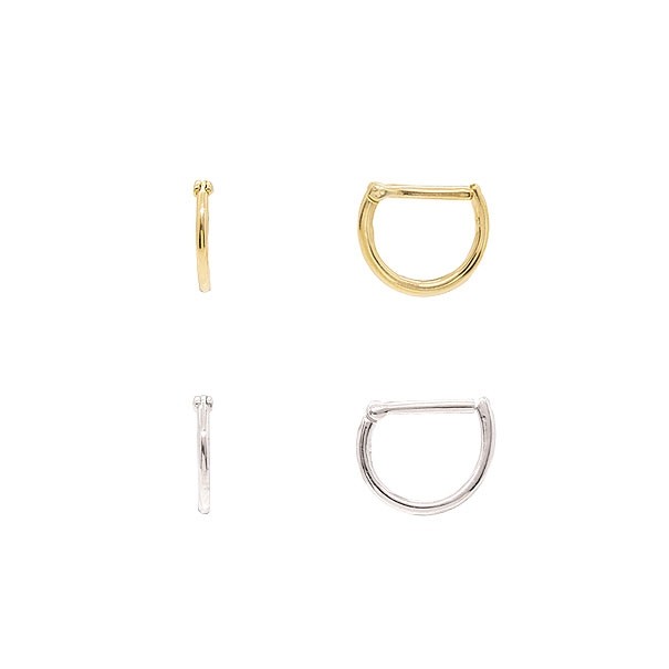 Piercing em Ouro 18k Argola Pequena Polida