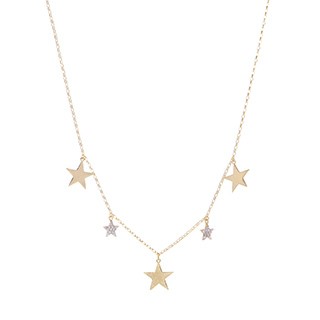 Gargantilha Choker Estrelas com 24 Brilhantes 