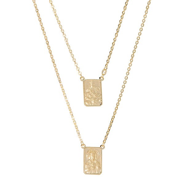 Gargantilha em Ouro 18k  Escapulário Cartie 60cm - Médio 