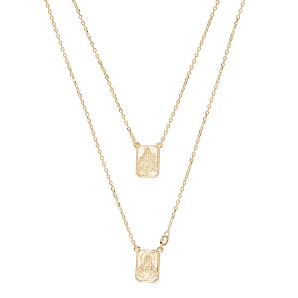 Gargantilha em Ouro 18k  Escapulário Cartie 60cm