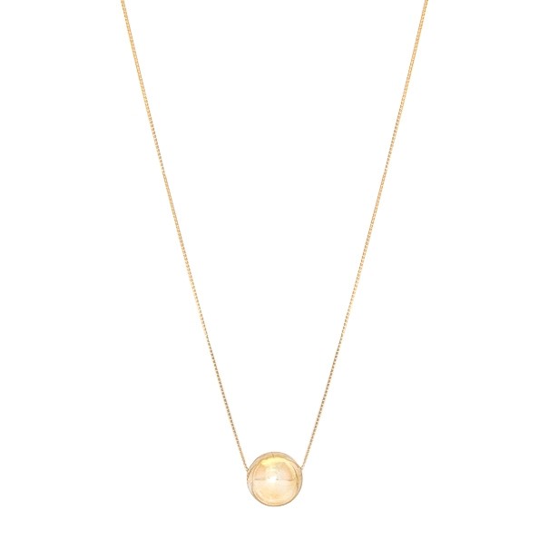 Gargantilha em Ouro 18k Bola 9mm Polida 