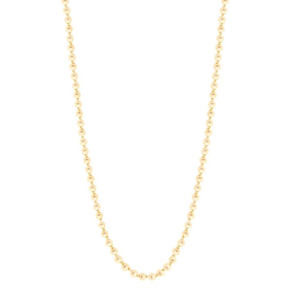 Gargantilha em Ouro 18k Bolinhas Polidas - 42cm