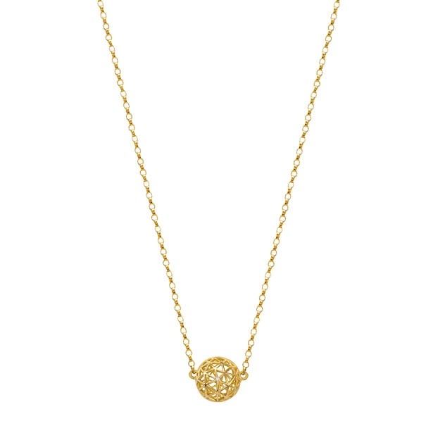 Gargantilha em Ouro 18k Stellar Choker Bola com 1 Brilhante 