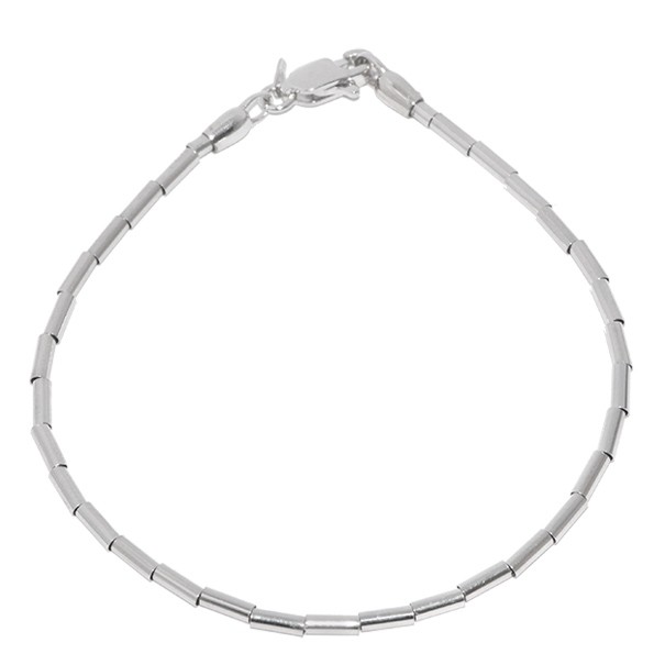 Pulseira em Ouro Branco 18k Art Hammer Polida