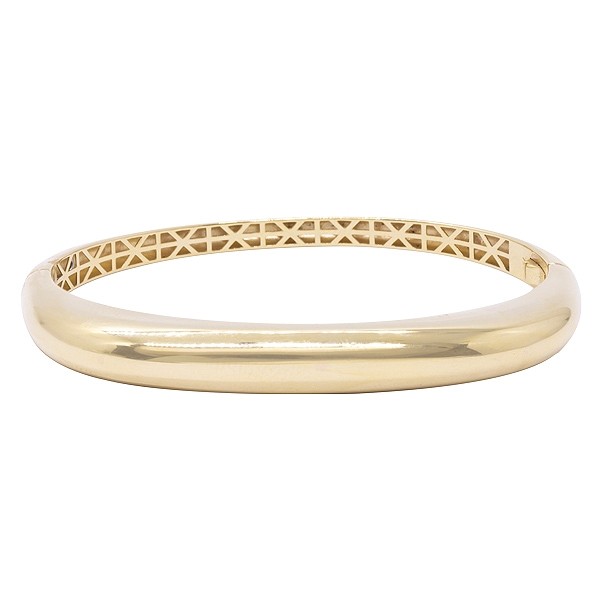 Bracelete em Ouro 18k Abaulado Polido