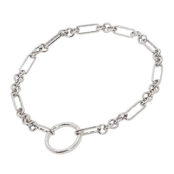 Pulseira em Ouro Branco 18k Catena Redonda Polida