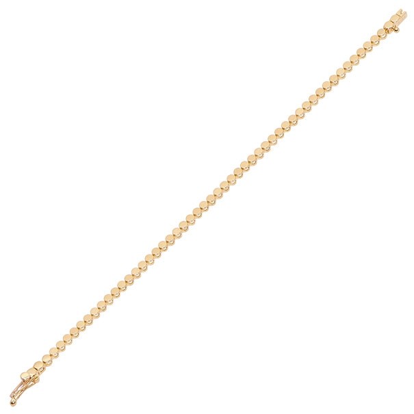 Pulseira em Ouro Amarelo 18k Catena Circulos 18cm