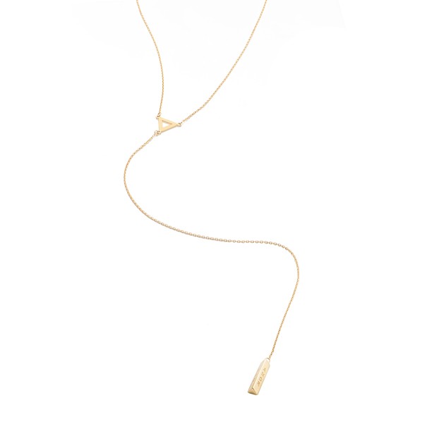 Gargantilha choker com triângulo e pingente desejos sorte, paz e amor.